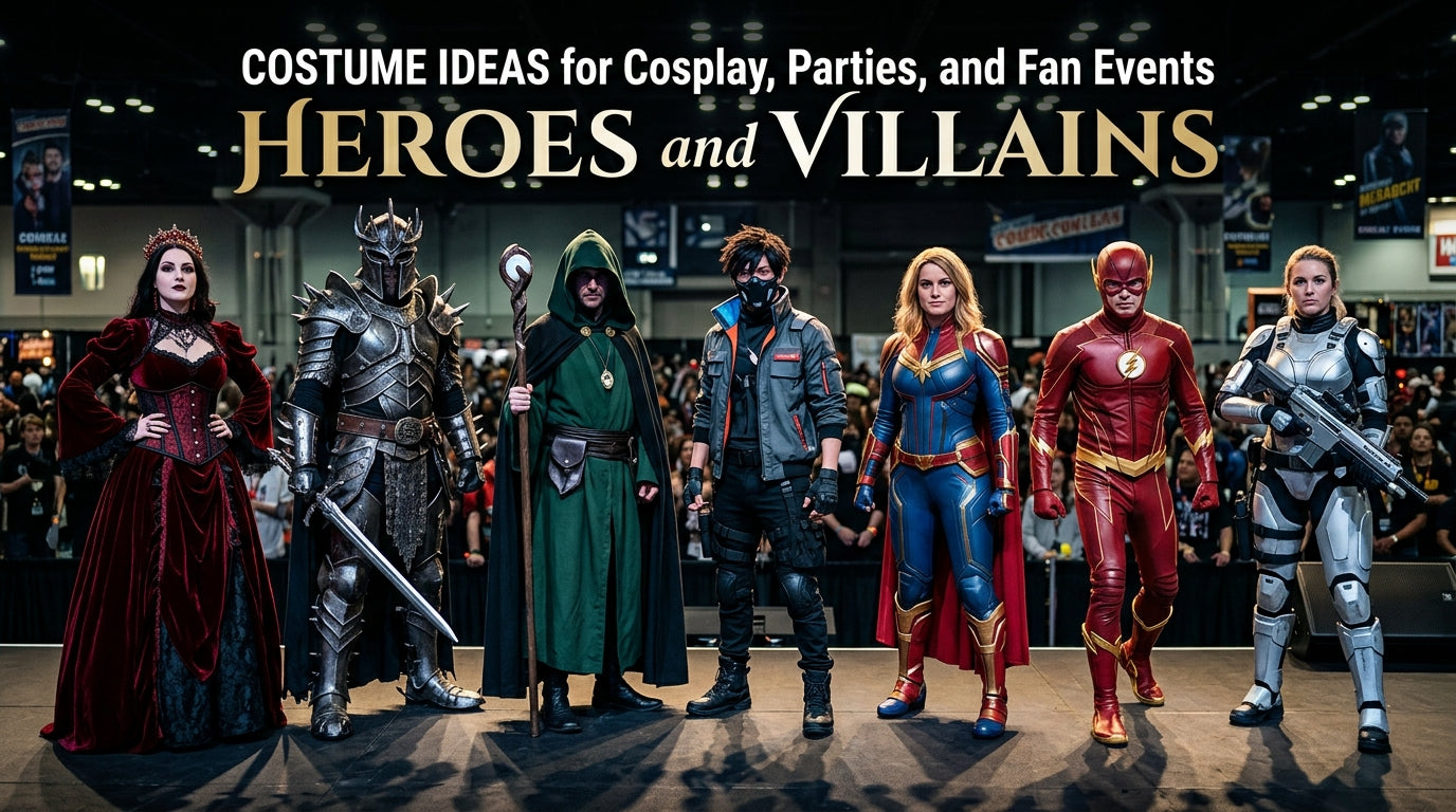 Heroes and Villains Costume Ideas for Cosplay, Parties, and Fan Events. - Creed Leather