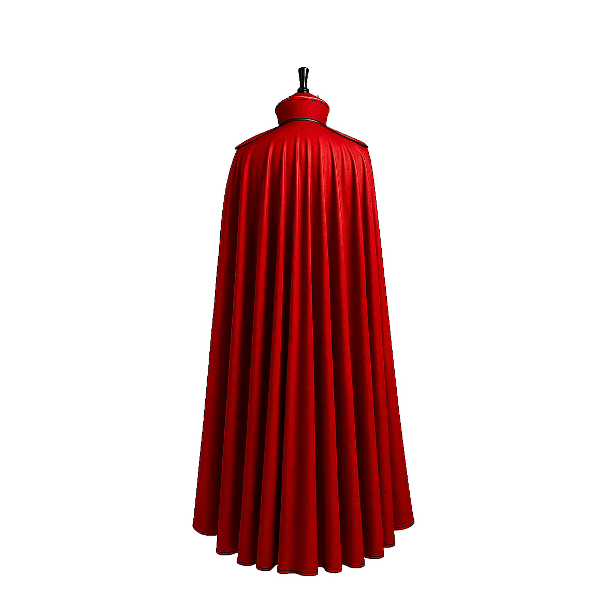 Handmade Leather Vampire Cloak with Vest: Gothic Cosplay Outfit