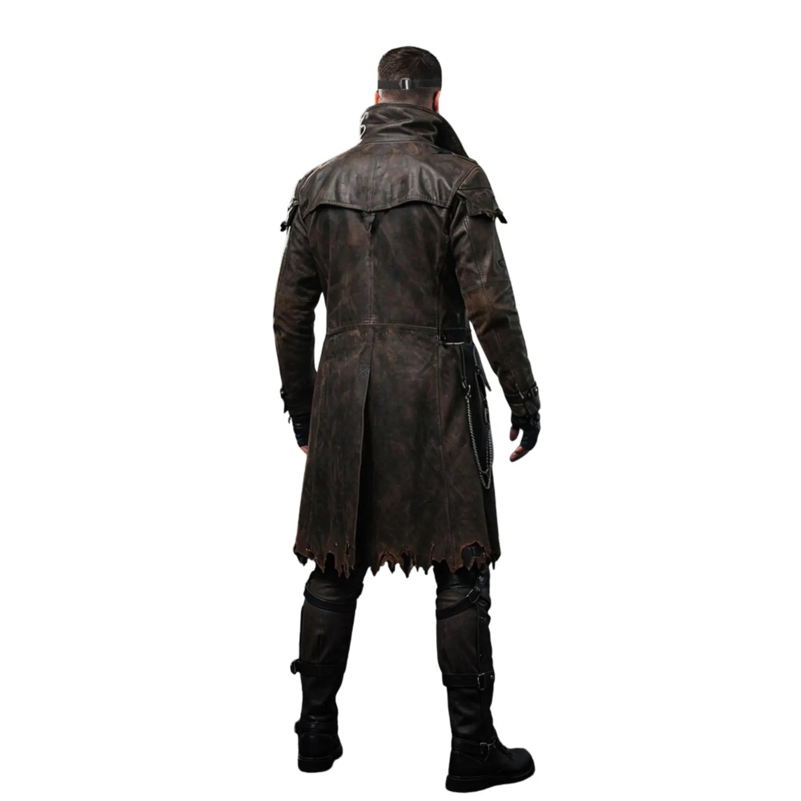 The Plague Reaper - Gothic Steampunk Costume - Post Apocalyptic Vampire Hunter Cosplay - Halloween Leather Outfit for Men