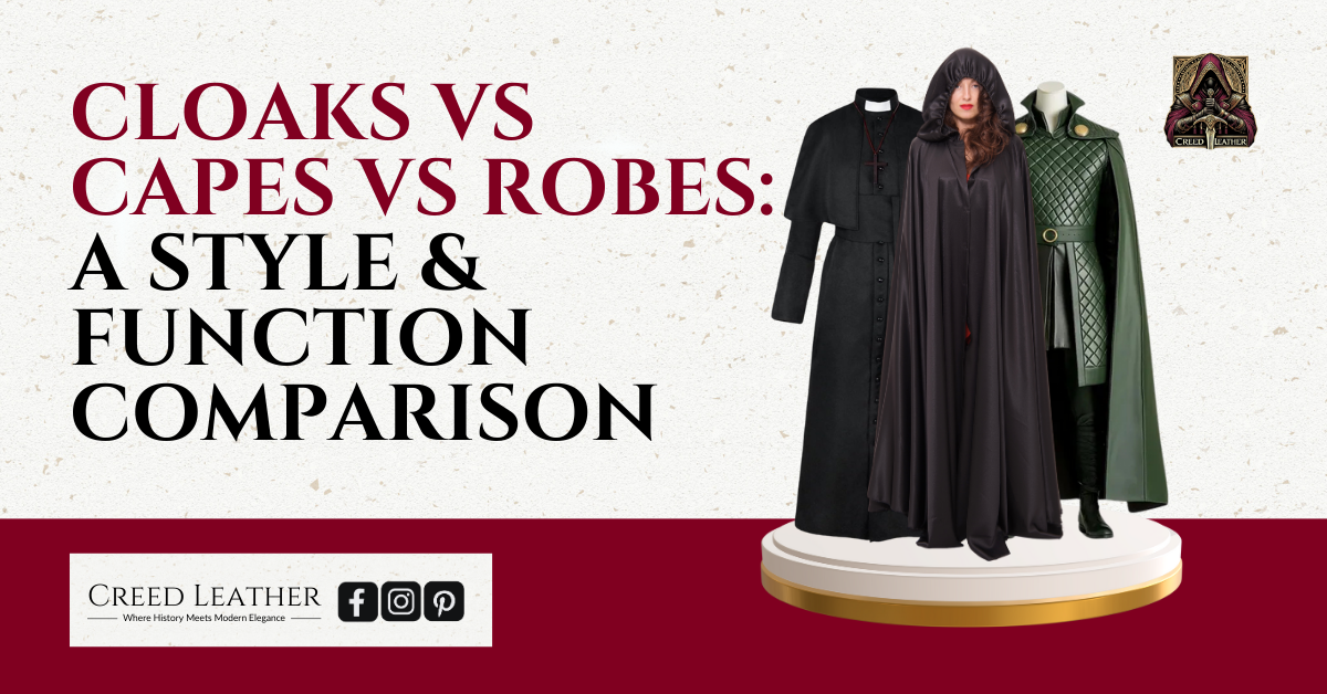 Cloaks vs Capes vs Robes: A Style & Function Comparison