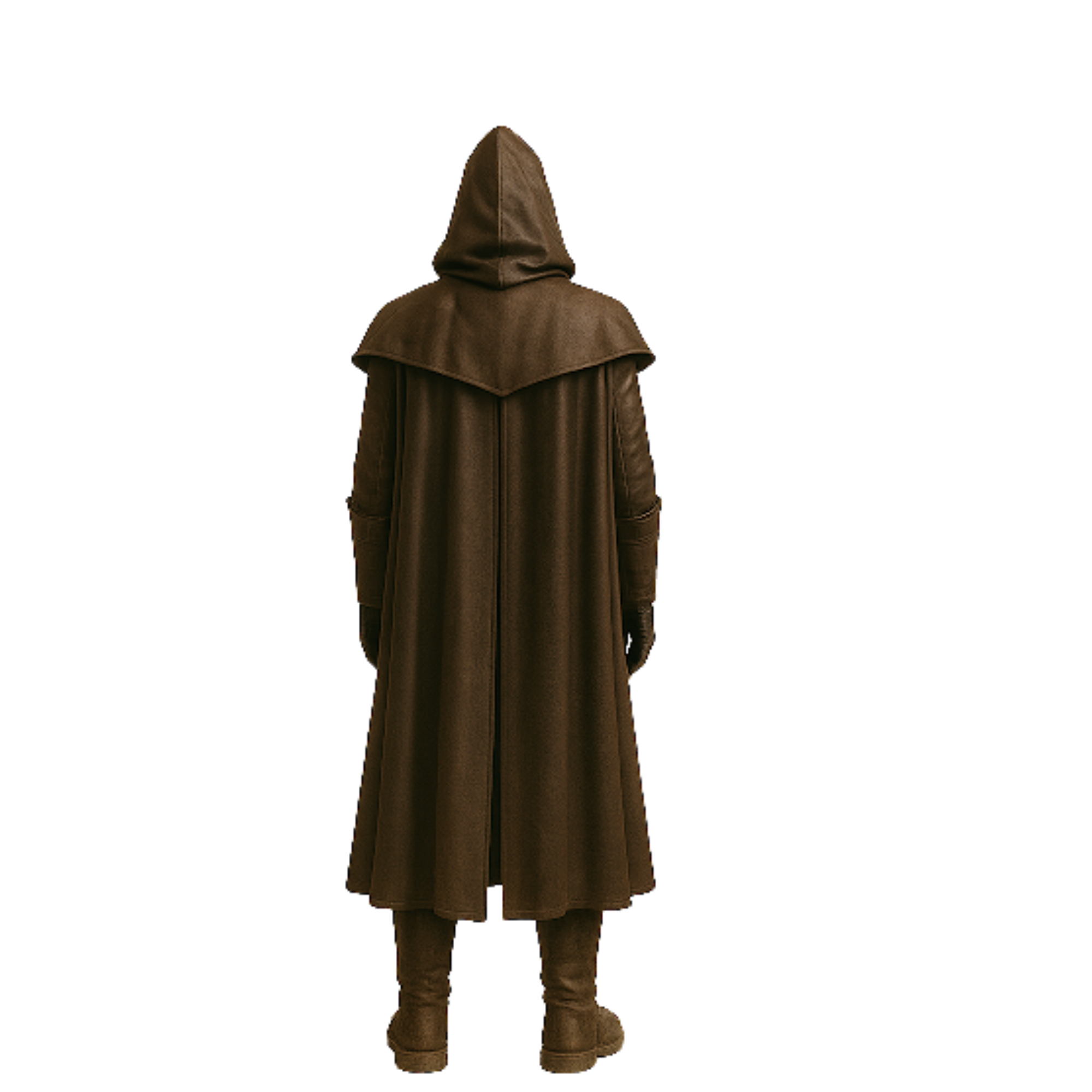 Handmade Leather Assassin Costume: Hooded Cloak, LARP Renaissance Faire