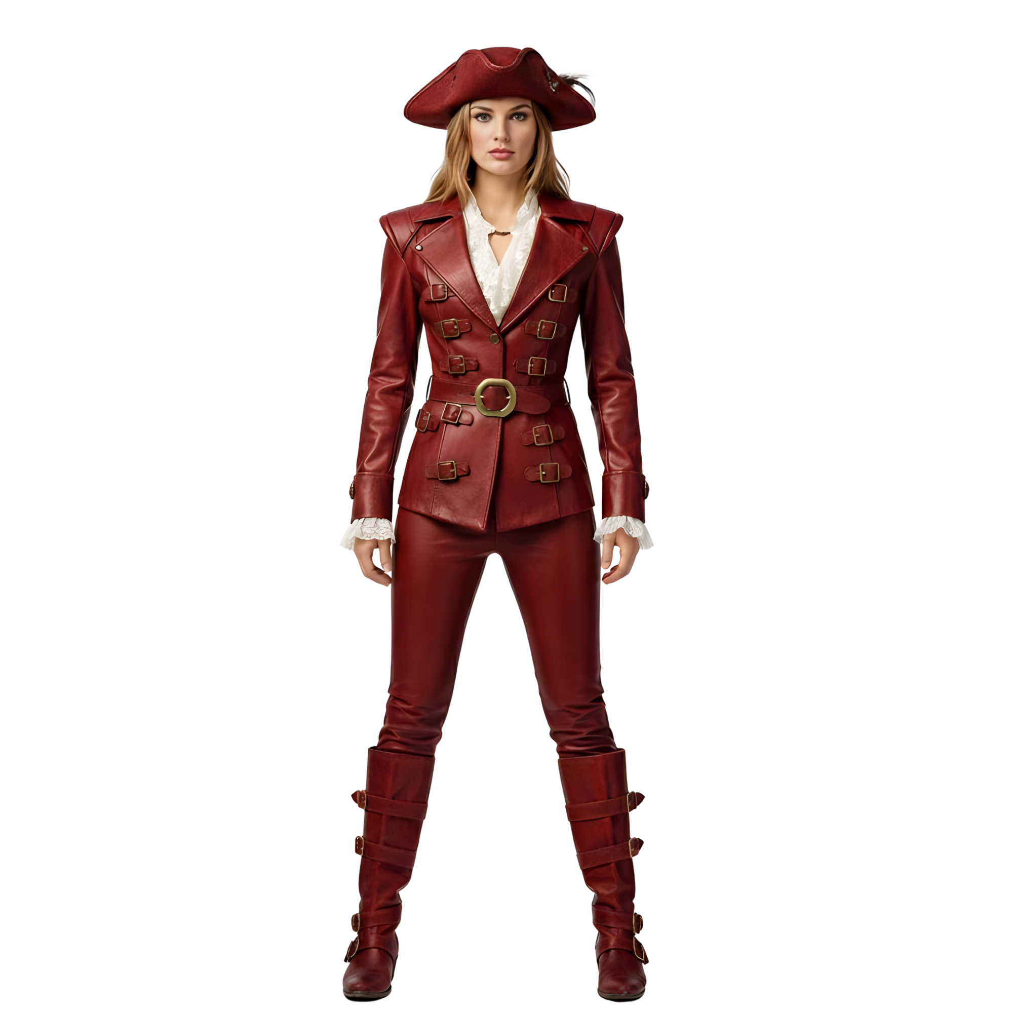 Handmade Leather Renaissance Pirate Costume – Buccaneer Cosplay Outfit for LARP, Fantasy & Medieval