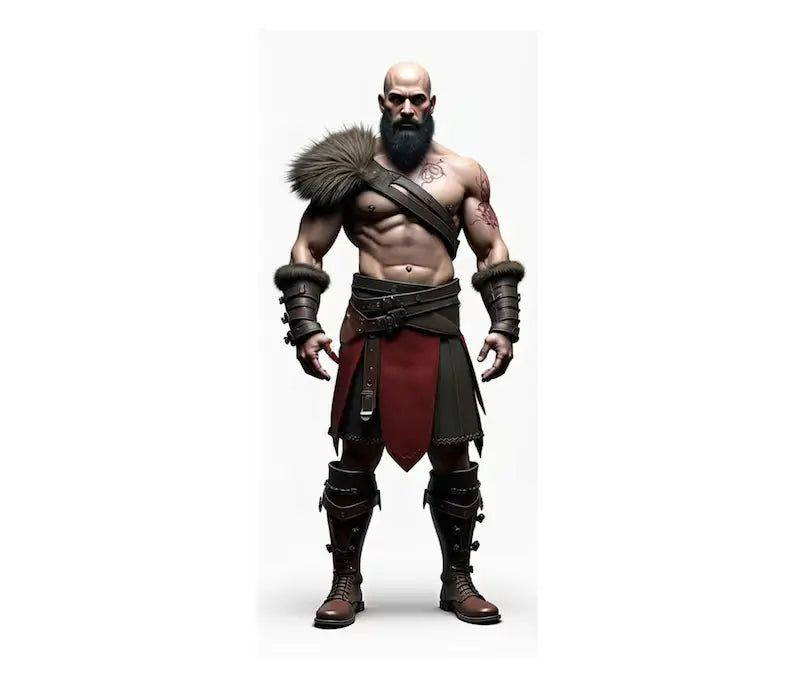 The Immortal Warlord - Kratos costume (God of War); cosplay leather armor for LARP and medieval events, Kratos God of War cosplay