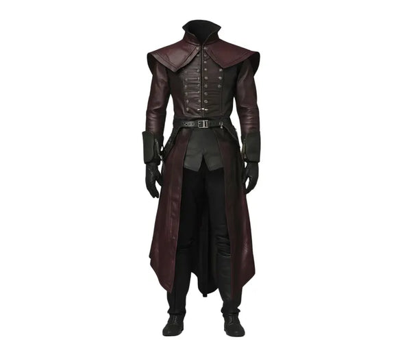 Pure Leather Steampunk Coat For Cosplay
