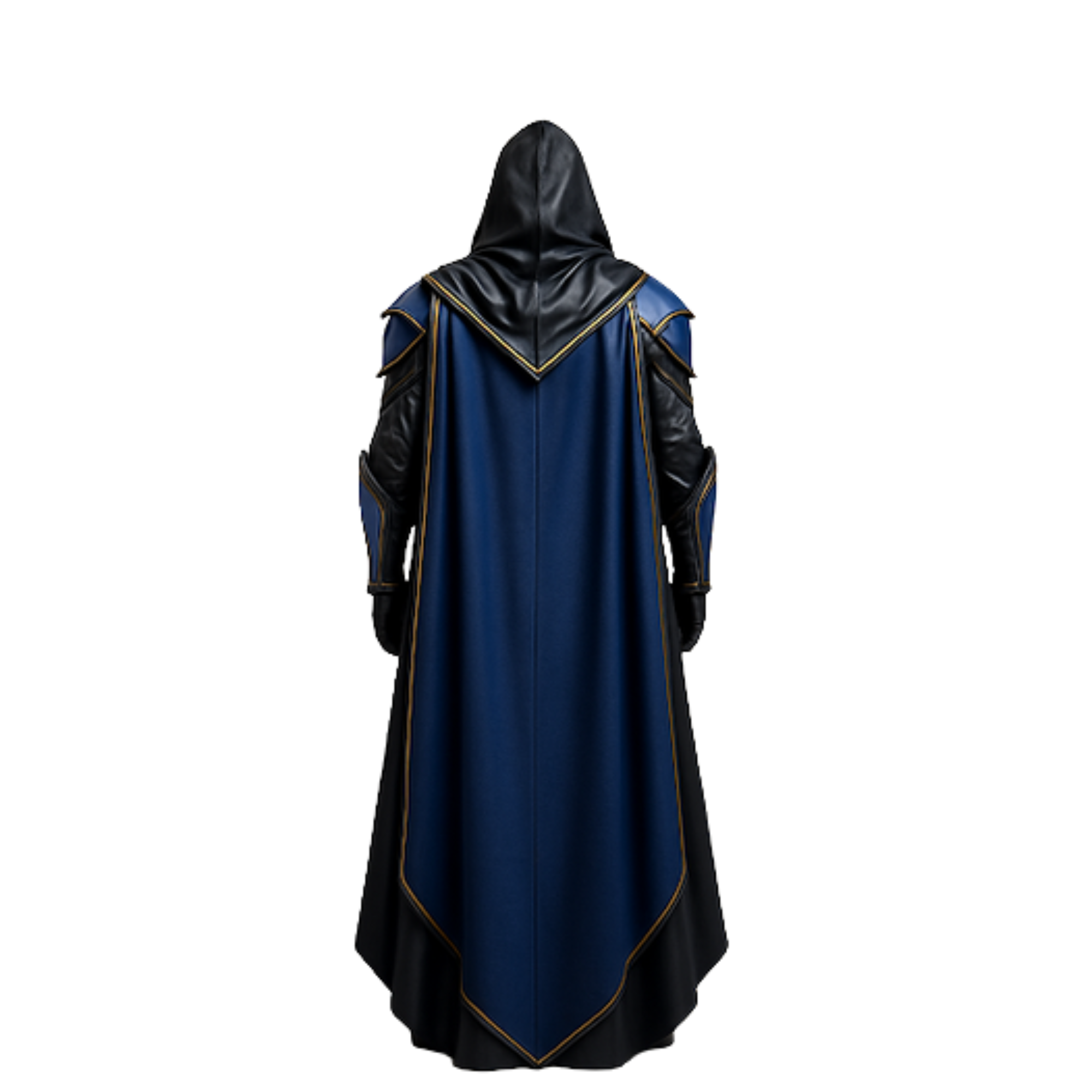 Handmade Black Leather Medieval Cloak Armor Set: Gothic Knight LARP Cosplay