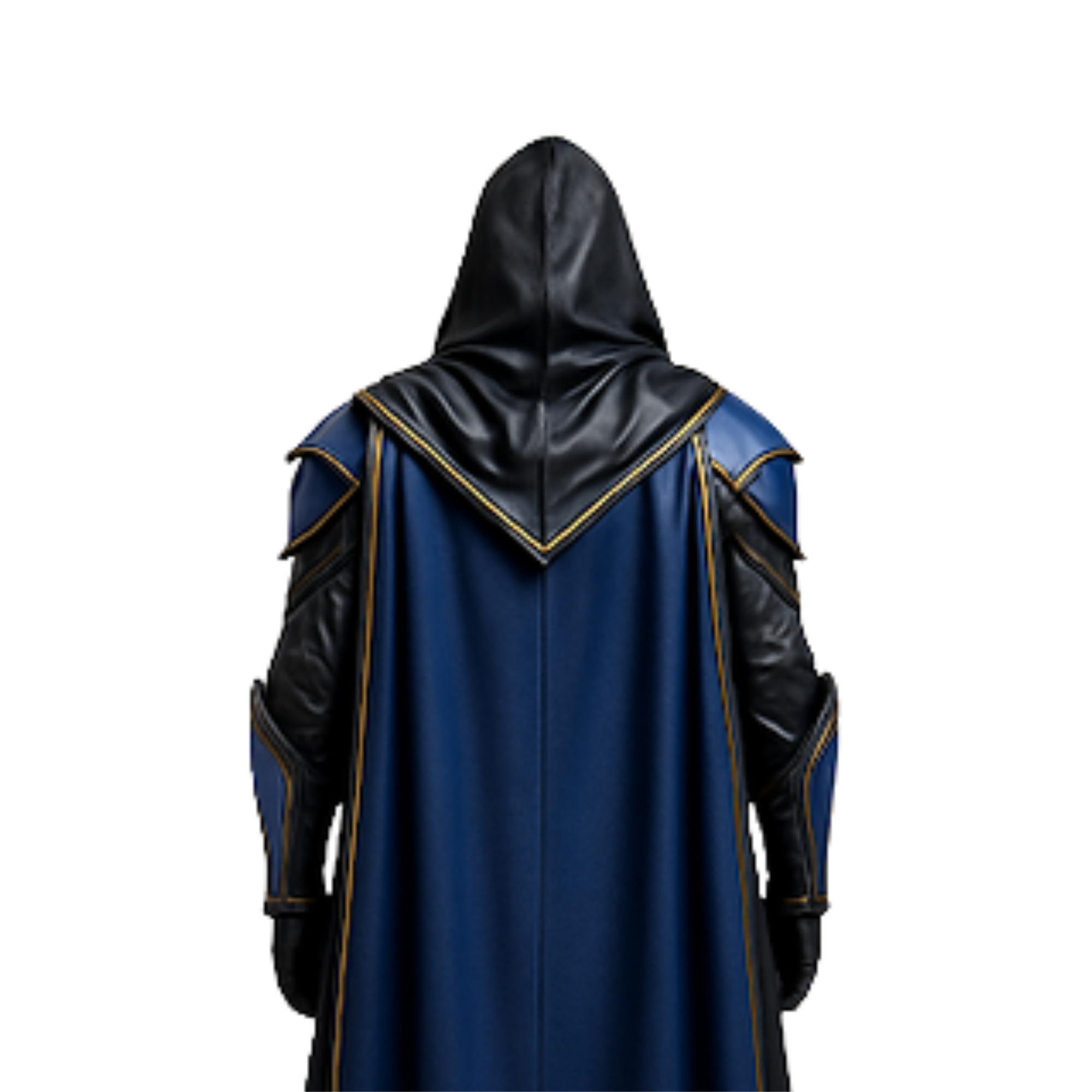 Handmade Black Leather Medieval Cloak Armor Set: Gothic Knight LARP Cosplay