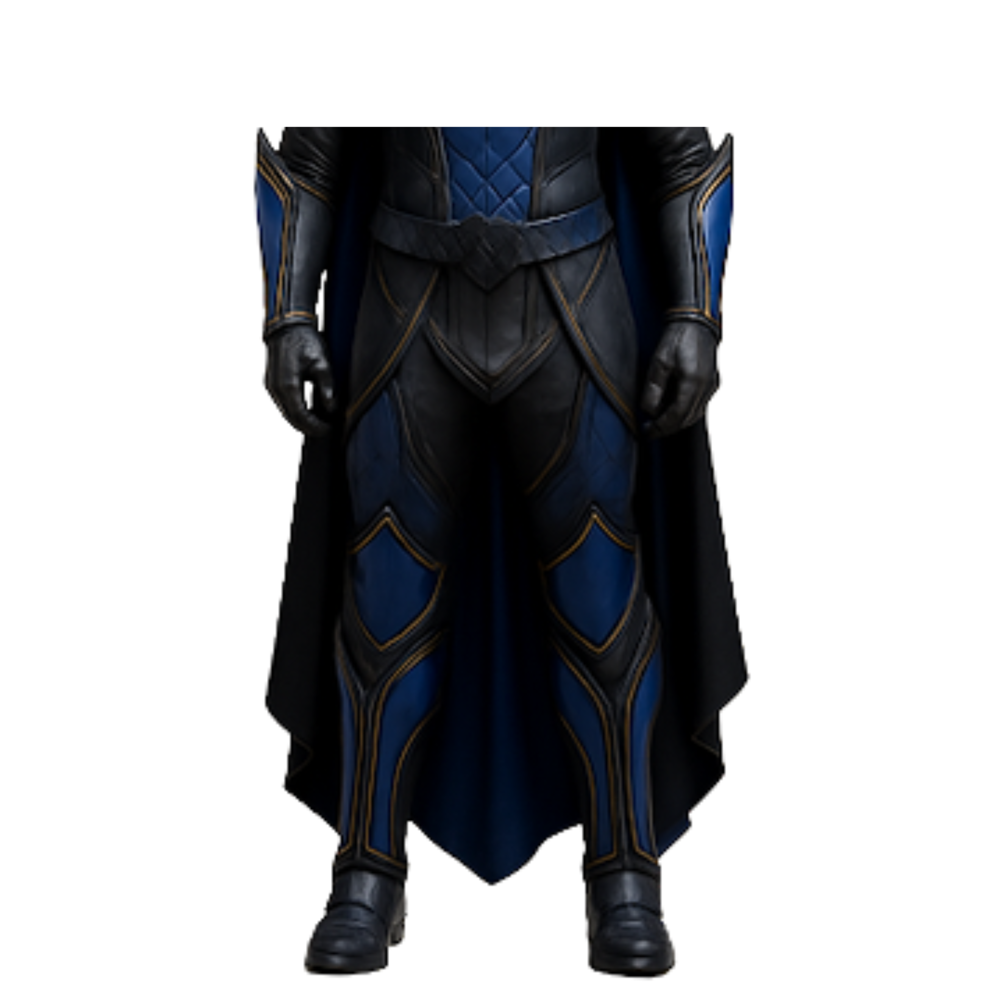 Handmade Black Leather Medieval Cloak Armor Set: Gothic Knight LARP Cosplay