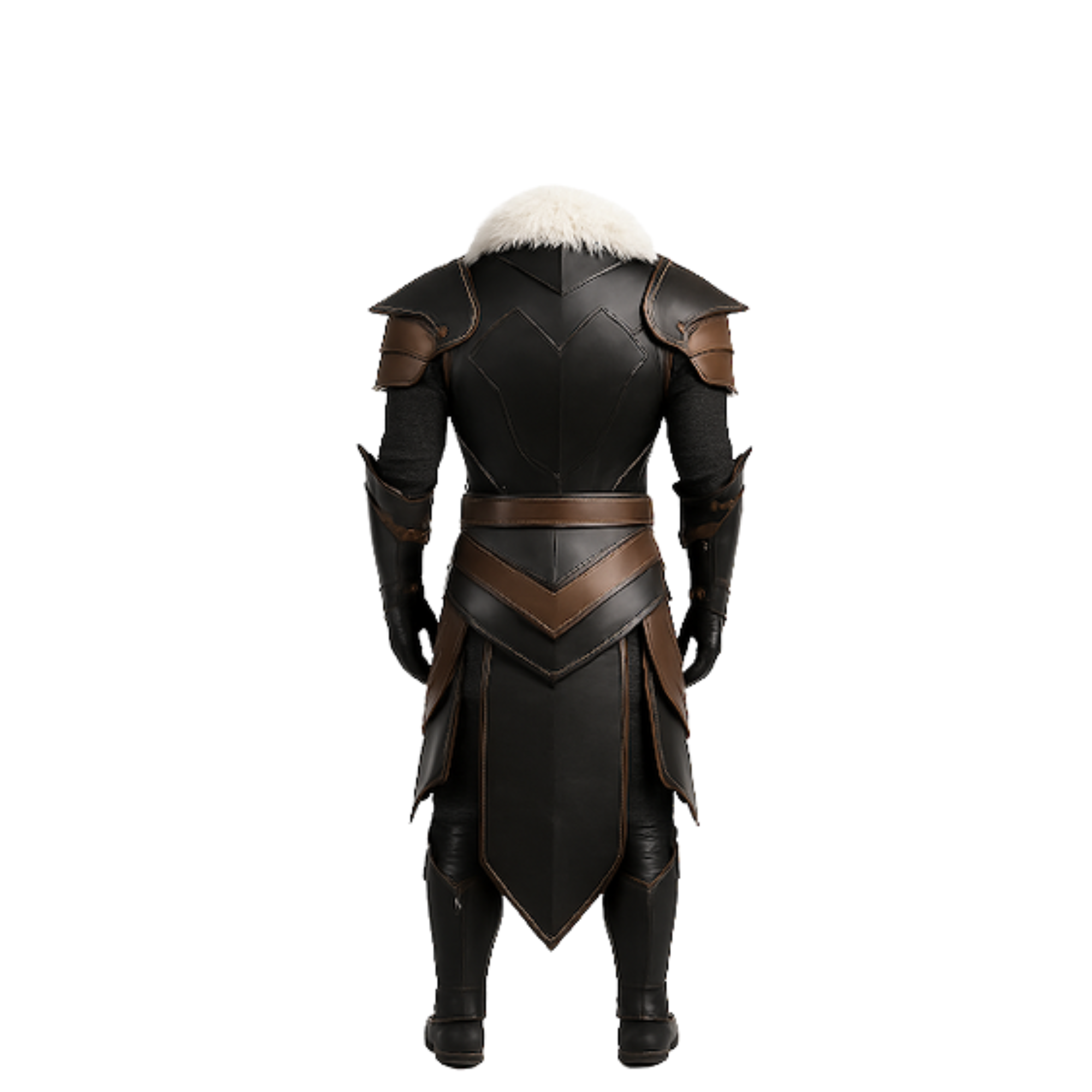 Handmade Black Leather Viking Armor Set: LARP Cosplay Costume